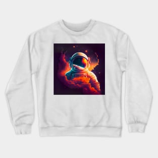 A Celestial Adventurer in the cosmos Crewneck Sweatshirt